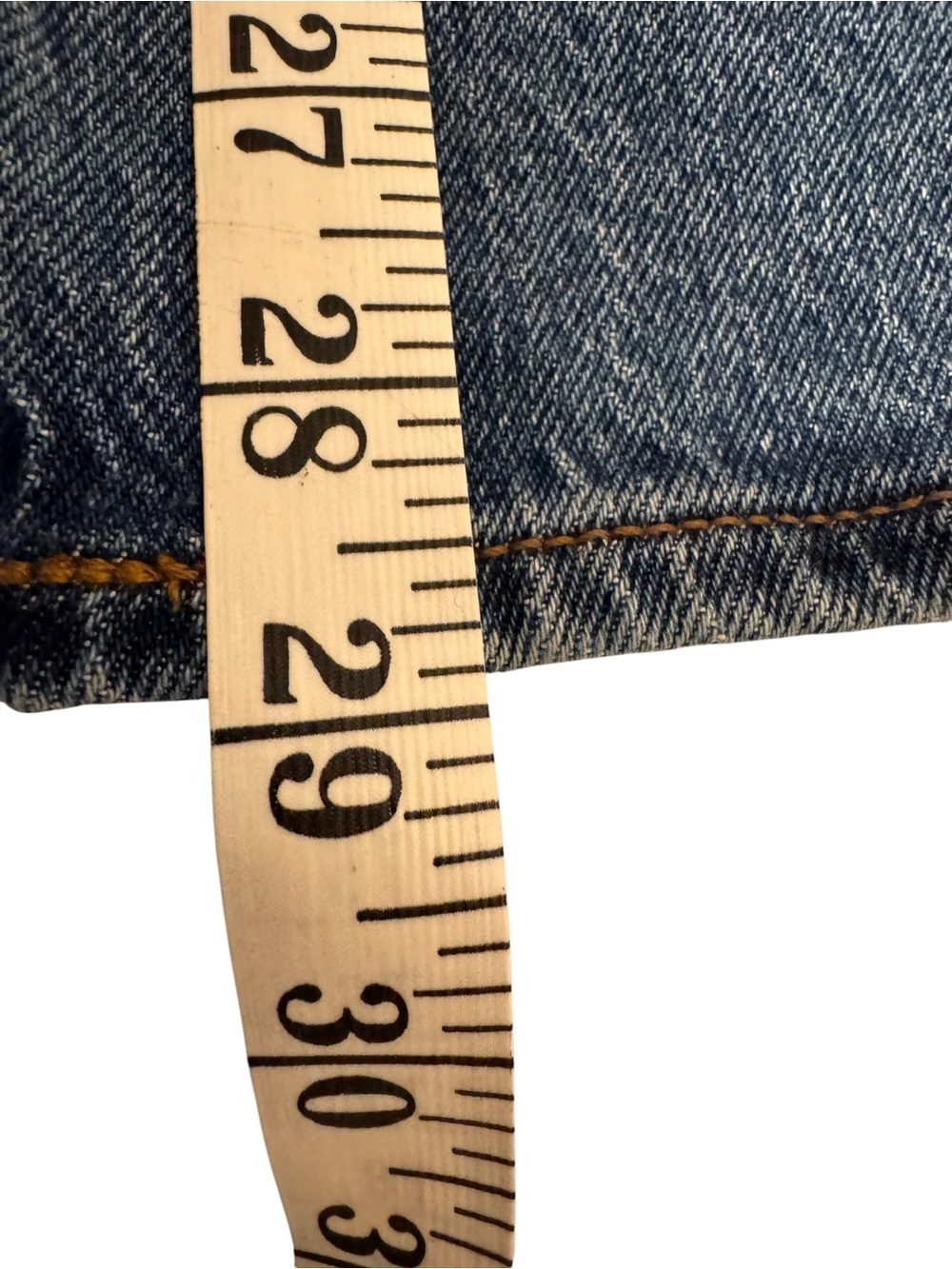 LOFT Blue Straight-Leg High Rise Jeans. Size 32. NWT. Sides are darker denim - Picture 8 of 10